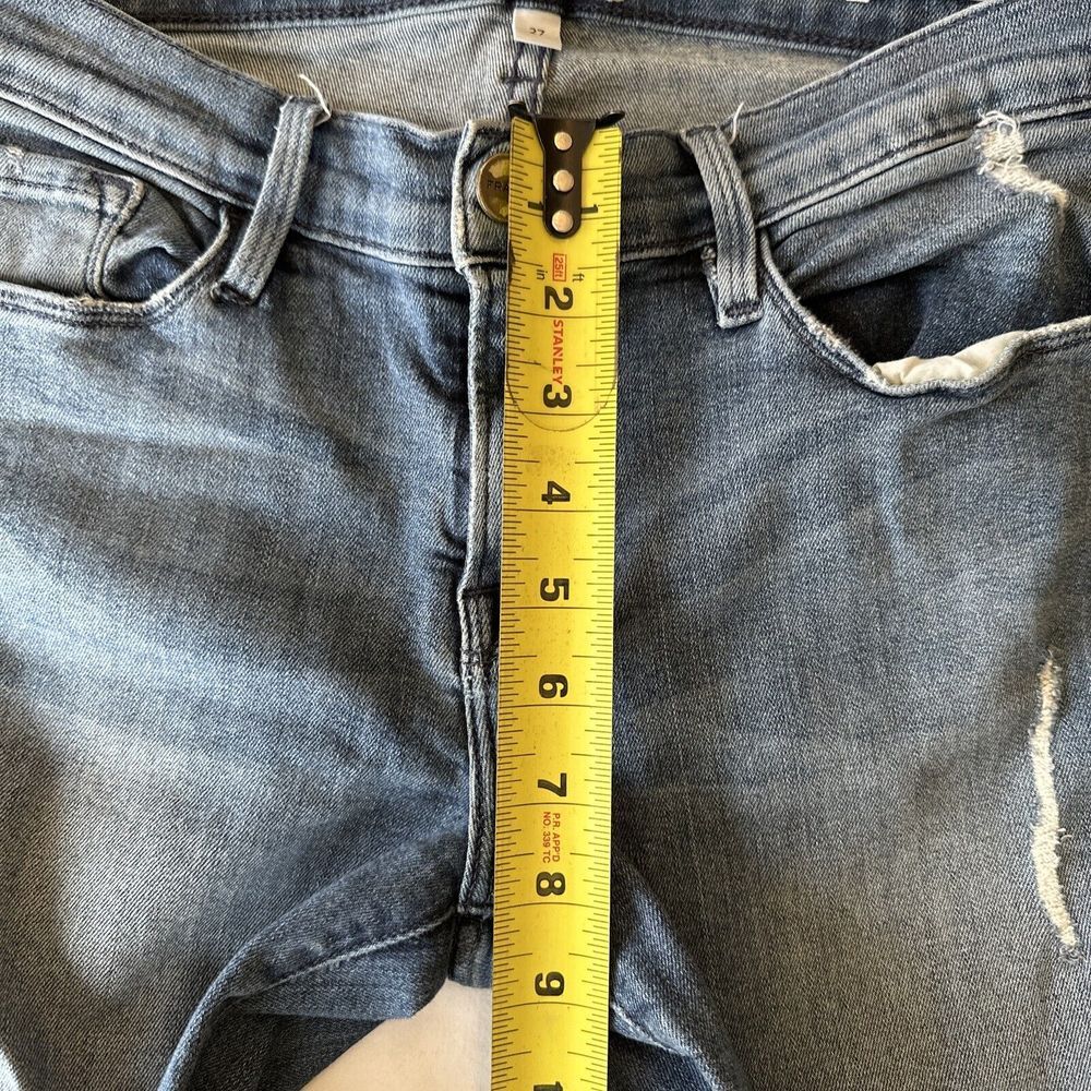 FRAME Women's Le Skinny De Jeanne Dark Wash Jeans Size 27 Distressed Stretch - Picture 4 of 12